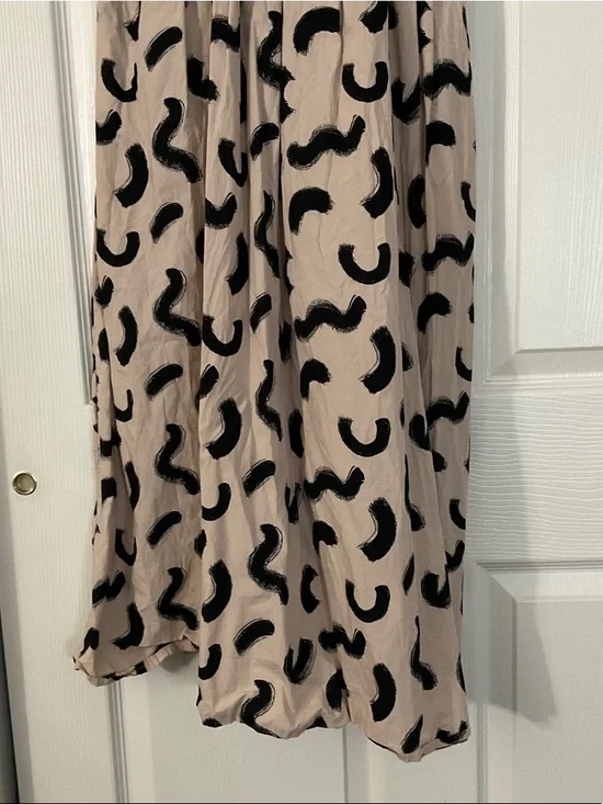 a new day Beige-Pink Dress with Black Print - Picture 4 of 5